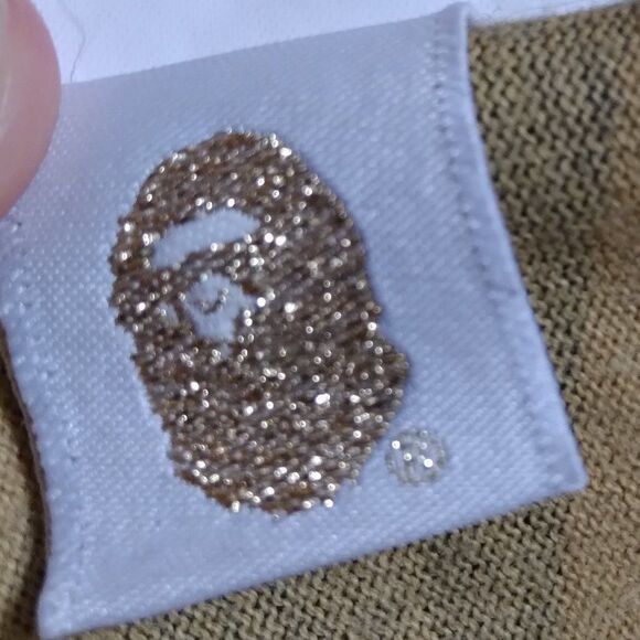 BAPE First Camo Shark T-Shirt Yellow Authentic - Picture 14 of 14